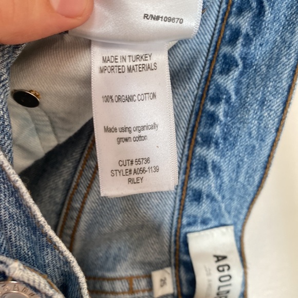 Agolde, riley, medium blue, size 25 - Picture 6 of 8